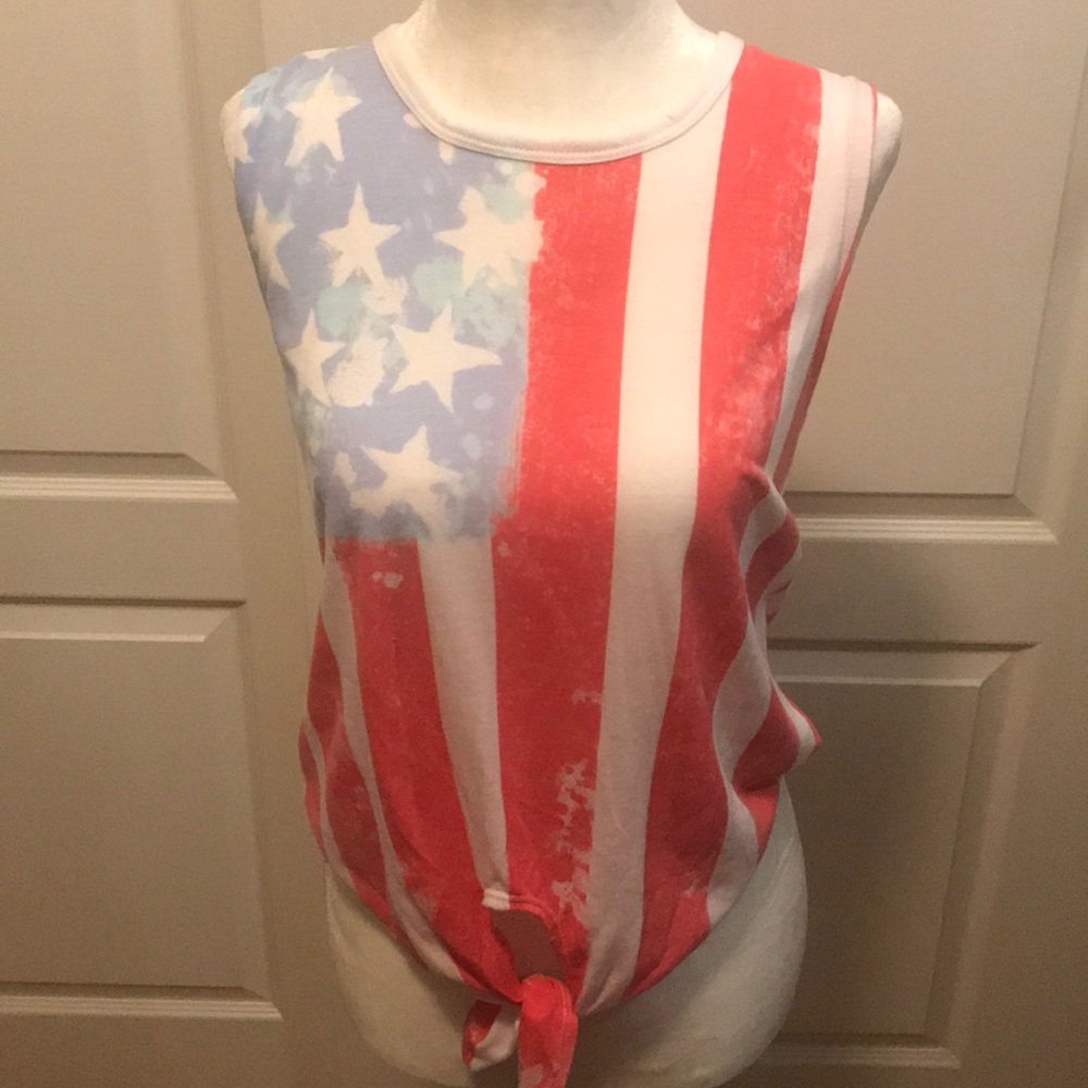 American flag muscle tank